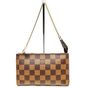 Louis Vuitton AR0948 Pochette Damier Ebene Clutch Mini Bag Pouch